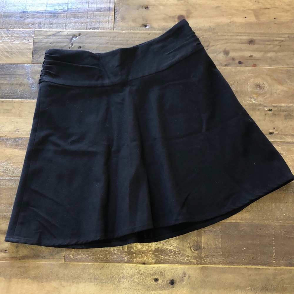 Flared mini skirt black
